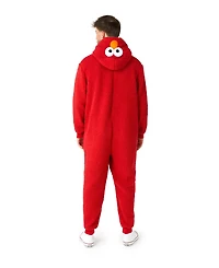 OppoSuits Men's Official Elmo Union Suit - Sesame Street Body for Adults Red