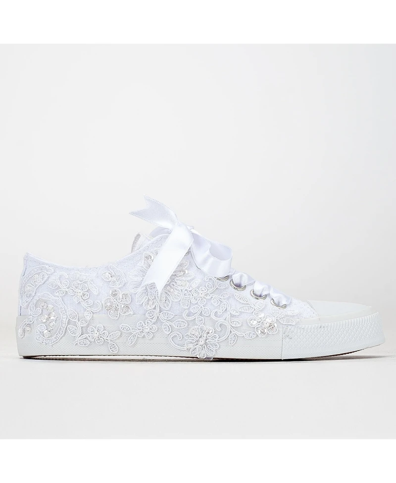 Shelby Low Top Lace Bridal Sneakers