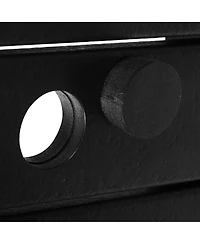 6-Piece Hdpe Rectangular Patio Dining Table Set with Foldable Chairs and Bench