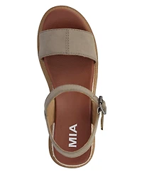 Mia Women's Ophidia Round Toe Wedge Sandals