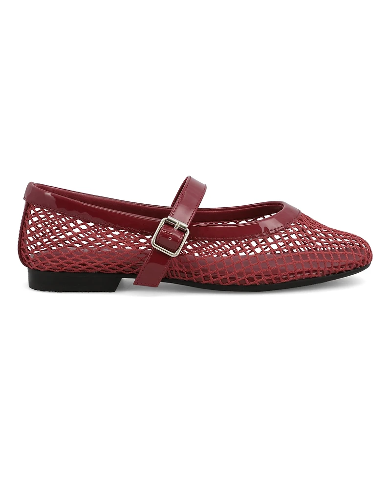Mia Women's Rayza Mary-Jane Round Toe Flats