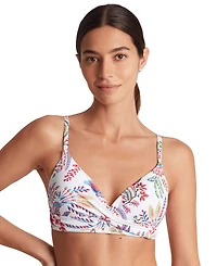 Lauren Ralph Lauren Women's Printed Twist-Front Underwire Bikini Top