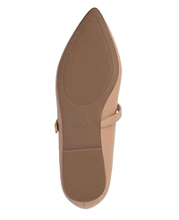 Mia Women's Aviba Mary-Jane Pointed Toe Flats