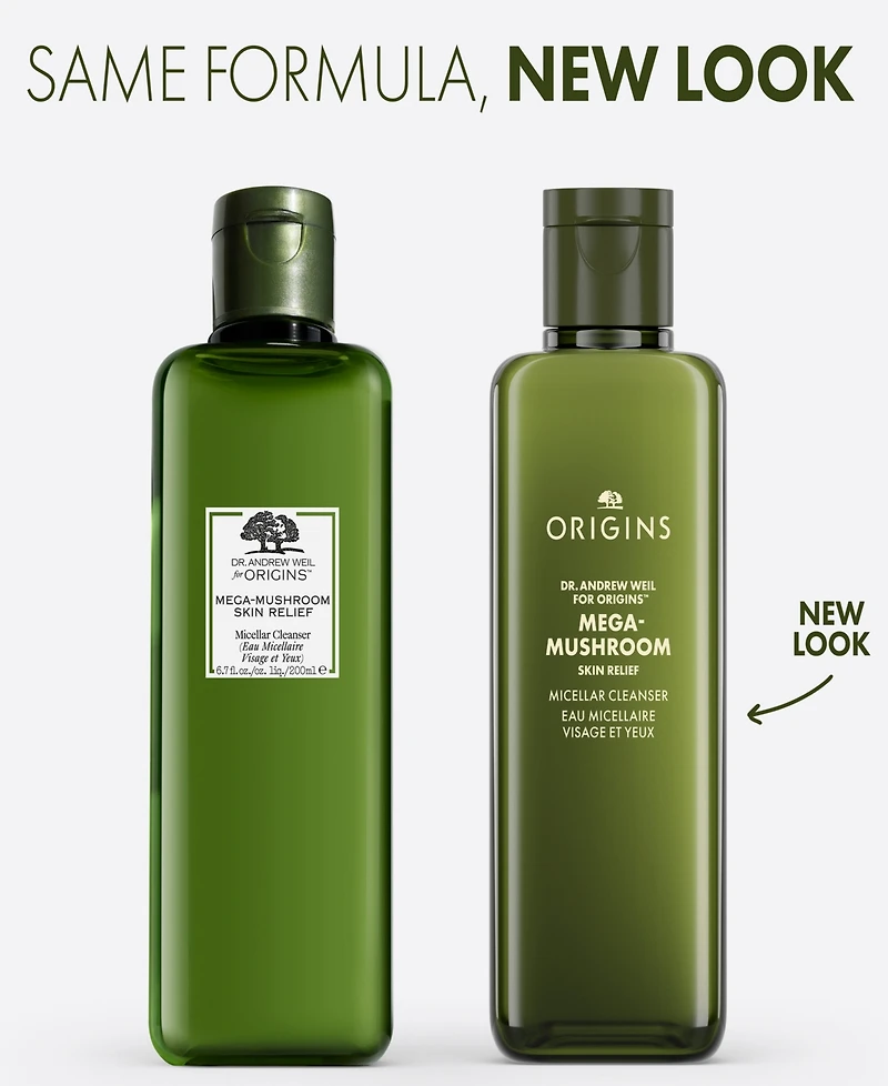 Origins Dr. Andrew Weil for Origins Mega-Mushroom Skin Relief Micellar Cleanser, 6.7 oz.