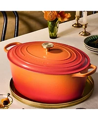 Le Creuset Signature 15.5-Qt. Flamme Doree Oval Oven with Crucible Knob - 100th Anniversary Edition
