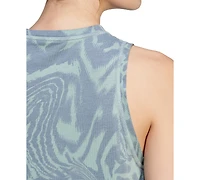 adidas Women's Printed Climacool Cropped Tank Top