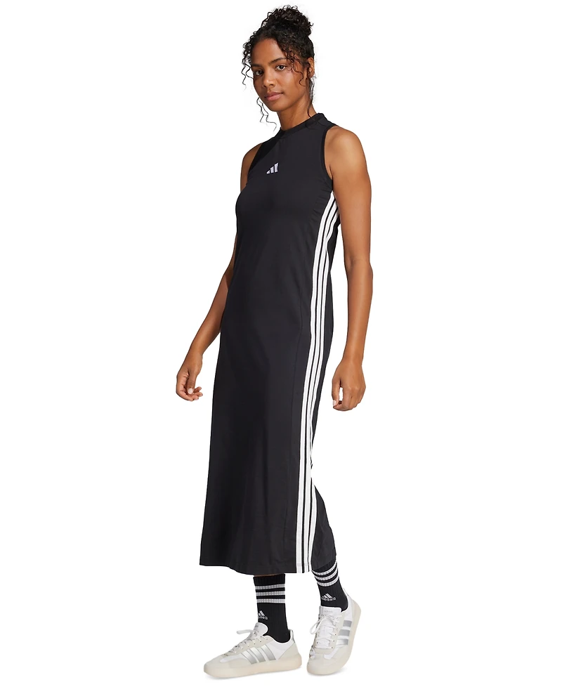 adidas Women's Cotton-Blend Sleeveless Racerback Maxi Dress