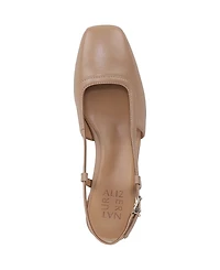 Naturalizer Women's Harper Block Heel Square Toe Slingback Pumps