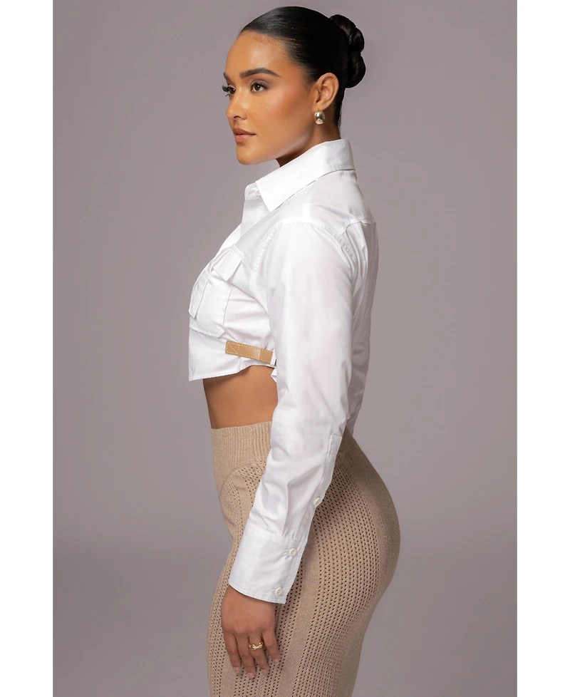 Jluxlabel Women's Close To You Collared Top