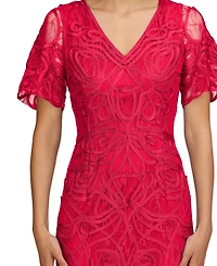 Js Collections Women's Camilla Soutache Midi Party Dress