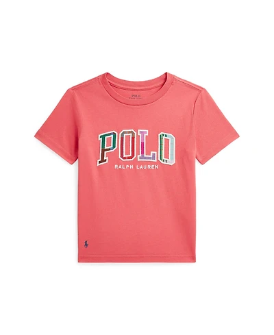 Polo Ralph Lauren Toddler and Little Boys Madras-Logo Jersey T-Shirt