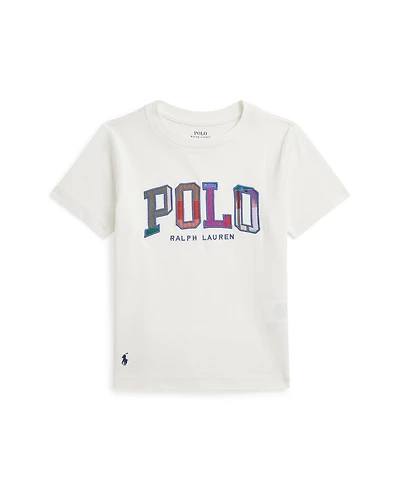 Polo Ralph Lauren Toddler and Little Boys Madras-Logo Jersey T-Shirt