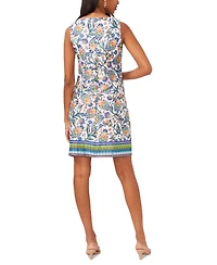 Msk Petite Paisley Three-Ring Sleeveless Shift Dress