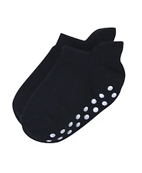 Touched by Nature Baby Boys Organic Cotton Socks with Non-Skid Gripper for Fall Resistance, Solid