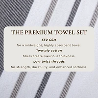 Linery & Co. Luxurious Cotton Decorative 2-Piece Bath Sheet Set