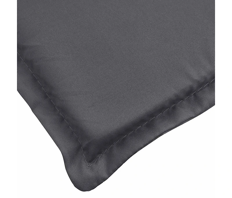Deck Chair Cushion Anthracite (29.5"+41.3")x19.7"x1.6"