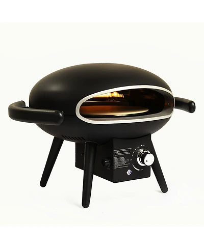 Gas Pizza Oven, Propane Outdoor Pizza Oven, Portable Pizza Oven For 12 Inch Pizzas, With Gas Hose & Regulator