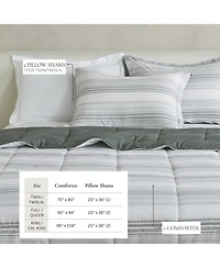Linery & Co. Reversible Down Alternative Printed Comforter Set