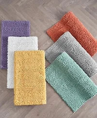 Laura Ashley Astor Chenille Bath Mats