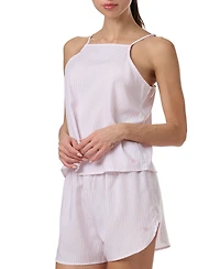 Tommy Hilfiger Women's 2-Pc. Striped Cami & Boxer Pajama Set
