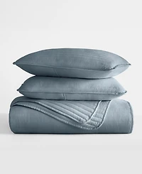 ienjoy Home Stripe Stitch 3-Pc. Quilt Set, Full/Queen