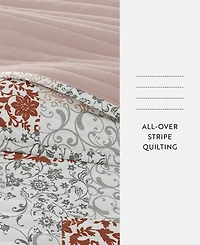 ienjoy Home Scrolled Patchwork Reversible -Pc. Lightweight Quilt Set
