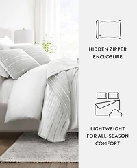 ienjoy Home Horizon Lines Reversible -Pc. Lightweight Quilt Set