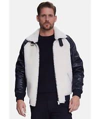 Furniq Uk Big & Tall Shearling Jacket