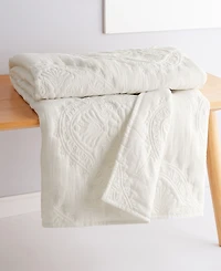 Levtex Muslin Stitch Stitching Quilted Throw, 50" x 60"