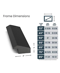 Deco Tv Frames 32" Slim Frame for Samsung The 2021-2025