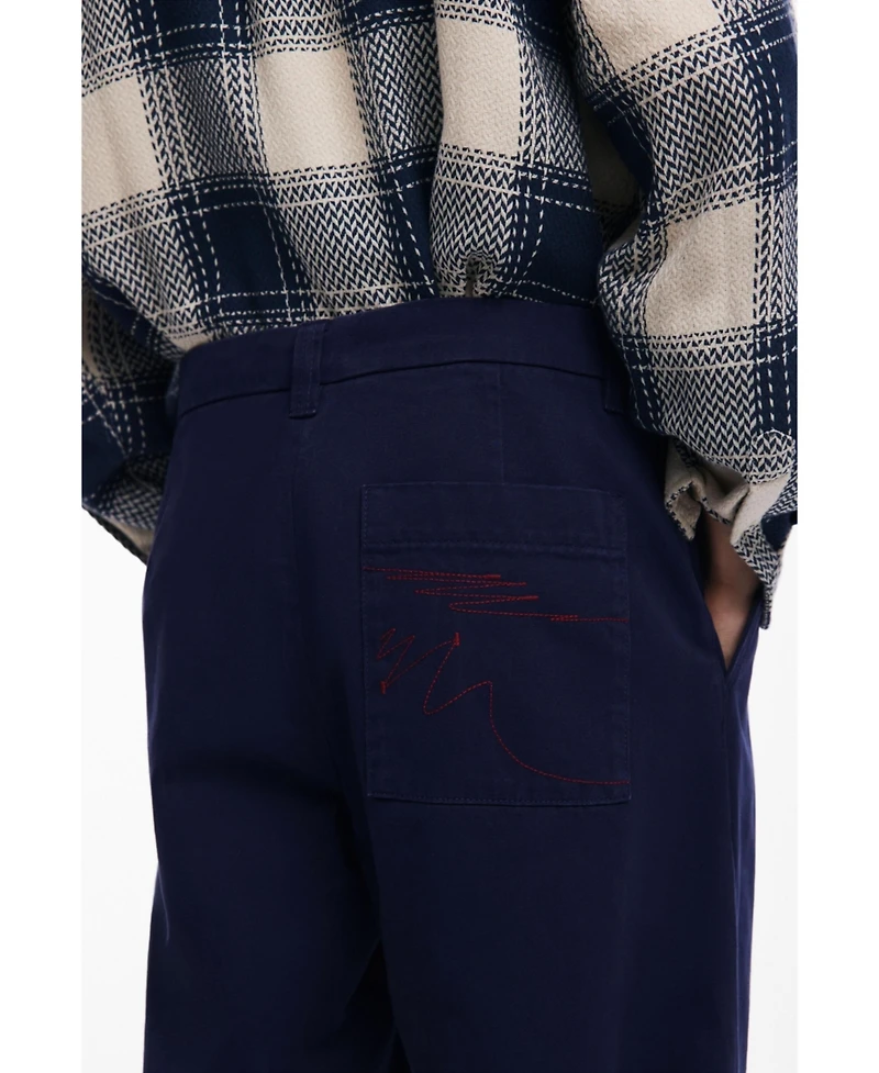 Desigual Men's Structured straight pants