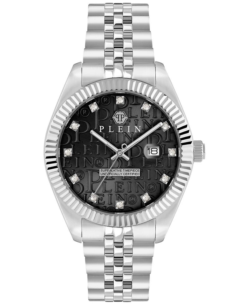 Philipp Plein Men's Date Superlative Stainless Steel Bracelet Watch 41mm