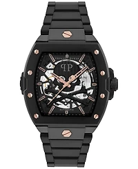 Philipp Plein Men's Automatic The Skeleton 2.0 Black Ion Plated Bracelet Watch 44mm