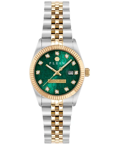 Philipp Plein Women's Date Superlative Two-Tone Stainless Steel Bracelet Watch 28mm