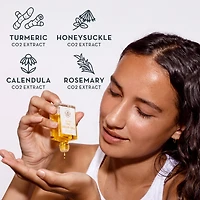 Nourishing Skin Glow Serum | Hydrating Face Oil with Rosemary & Turmeric, Gua Sha Organic Care | 30 mL