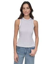 Dkny Jeans Women's Studded Crewneck Tank - Wht