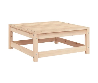 vidaXL Patio Footstool 27.6"x27.6"x11.8" Solid Pinewood