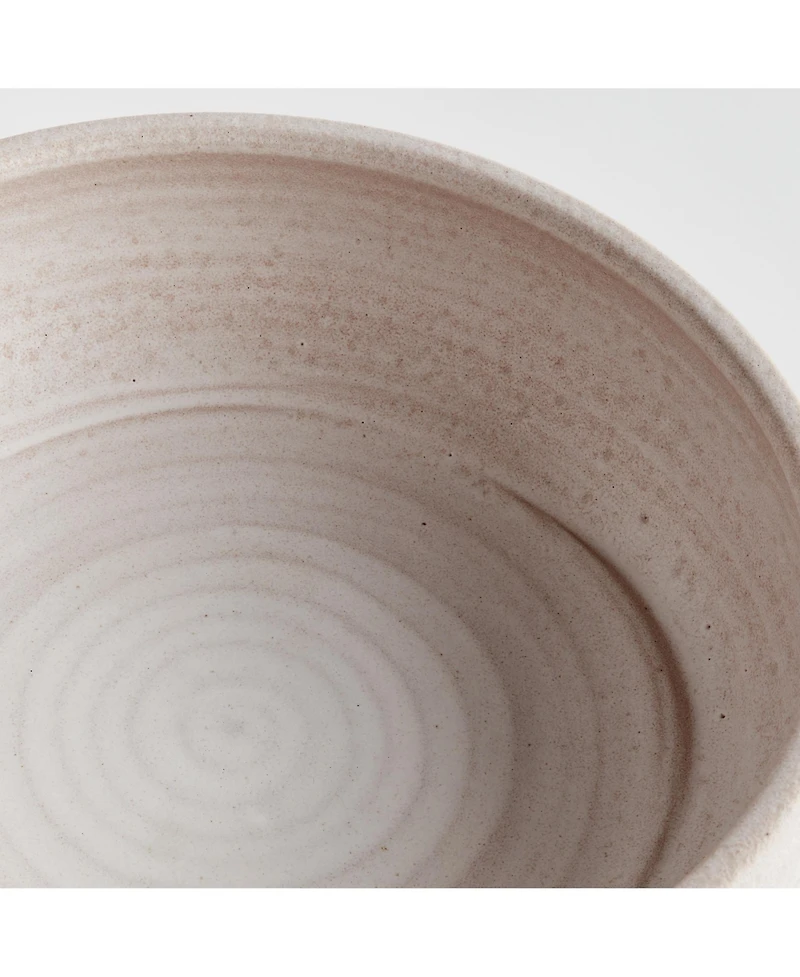 5" x 16" Chryssa Ceramic Matte Decorative Bowl Centerpiece for All Seasons