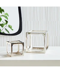 Cubist Sculptures, Set Of 2