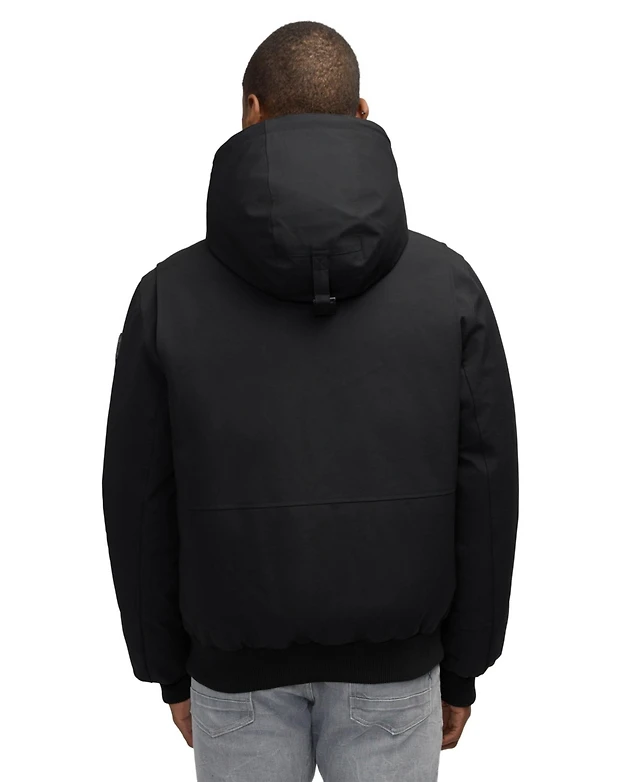 Pajar Men's Men s Pine Bomber with Fixed Hood and Detachable Faux