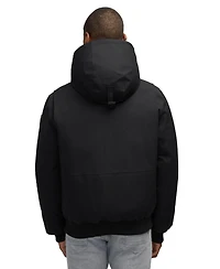 Pajar Men's Men s Pine Bomber with Fixed Hood and Detachable Faux Fur Trim
