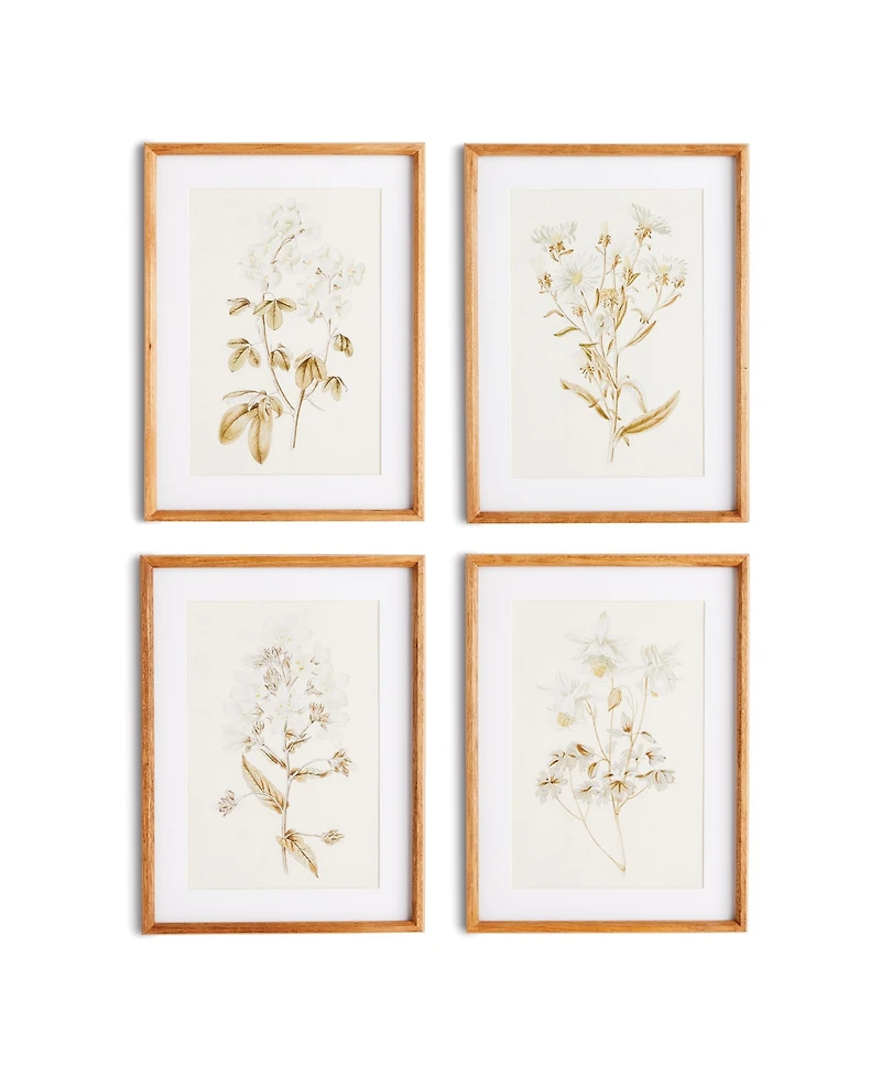 Fleur De Blanc Prints Set of 4