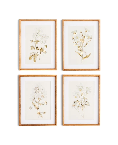 Fleur De Blanc Prints Set of 4