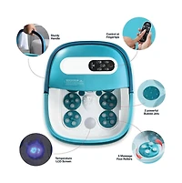 Foot Spa With Heat And Massage Electric Rotary Massage Includes A Remote Control A Pumice Stone Collapsible Foot Spa With Heat And Massage Bubbles and