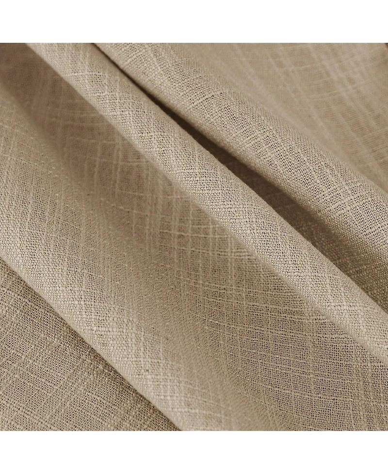 Linen Blend Privacy and Light Filtering Texture Grommet Pair(2 Panels