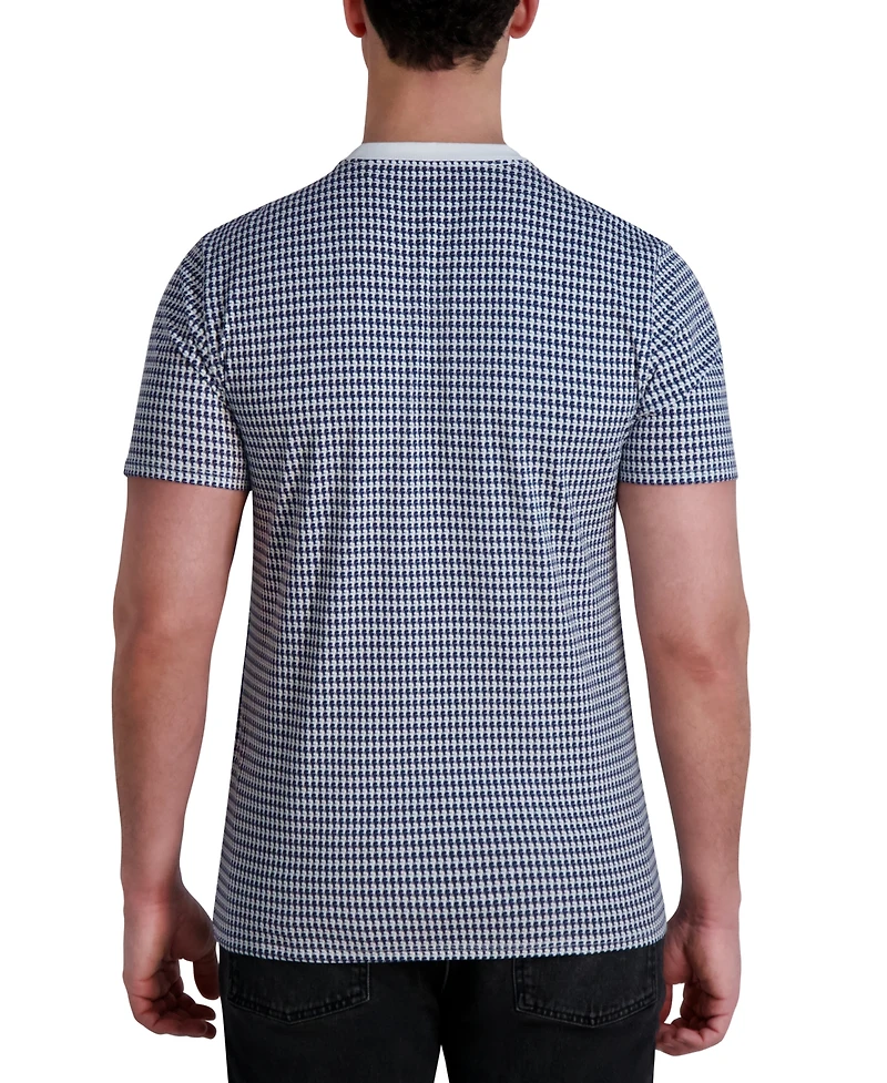 Karl Lagerfeld Paris Men's Houndstooth T-Shirt