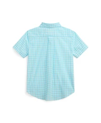 Polo Ralph Lauren Toddler and Little Boys Plaid Poplin Short Sleeve Shirt