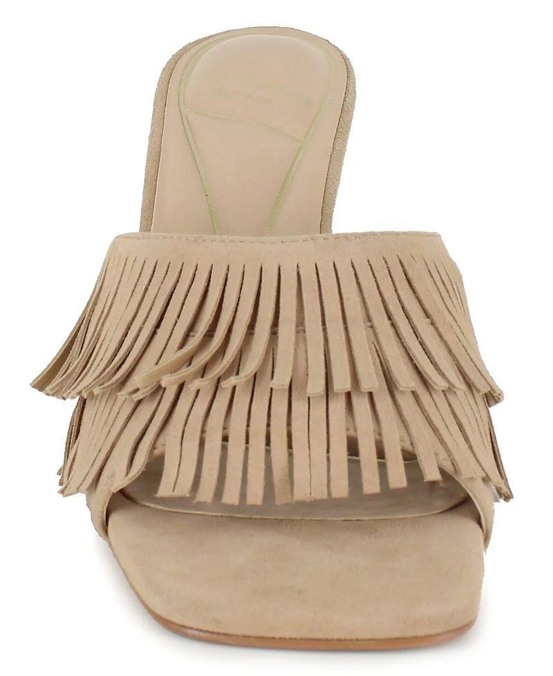 Kenneth Cole New York Women's Darby Fringe Slip On Dress Sandals
