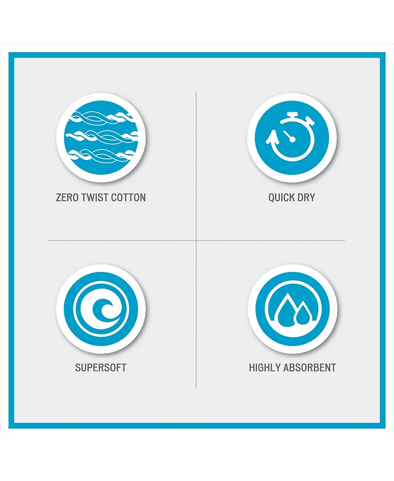 Madison Park Essentials Adrien Super-Soft Cotton 6-Pc. Bath Towel Set