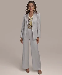 Donna Karan New York Petite Shawl-Collar One-Button Blazer